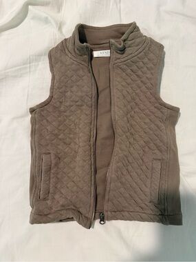 Kendi Kids Quilted Vest - Brown
